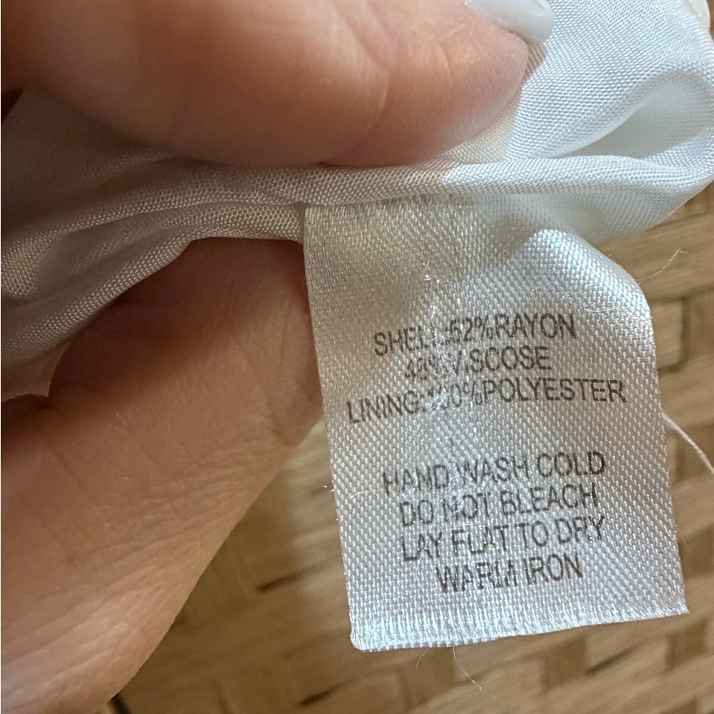 House of Harlow 1960 Off White Minimalist Vest Triple Button Quiet Luxury Size L - Picture 4 of 7